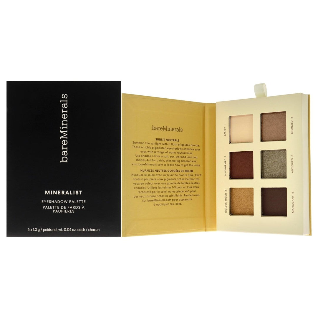 BareMinerals Mineralist Eyeshadow Palette - Sunlit by bareMinerals for Women - 0.24 oz Eye Shadow Image 1