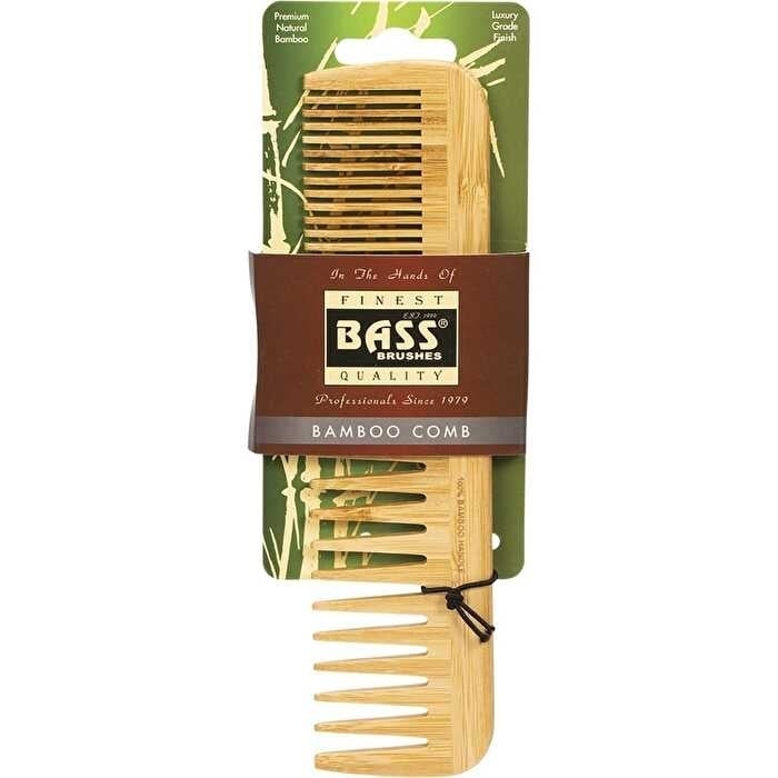 Bass Brushes Bamboo Comb Large Wide and Fine Tooth Image 1