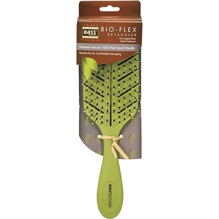 Bass Brushes Bio-Flex Detangler Hair Brush Green Image 1