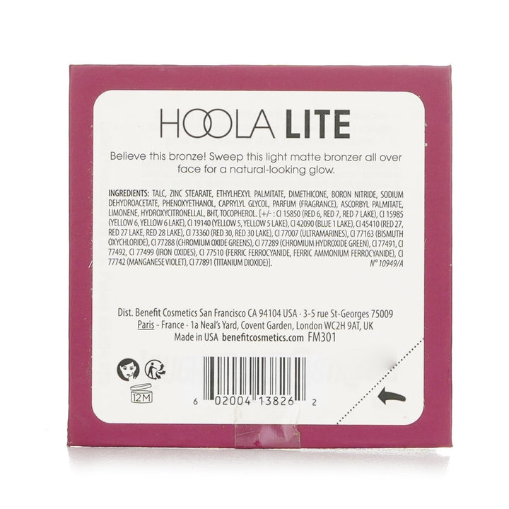 Benefit Hoola Light Matte Bronzer - Hoola Lite 8g/0.28oz Image 3