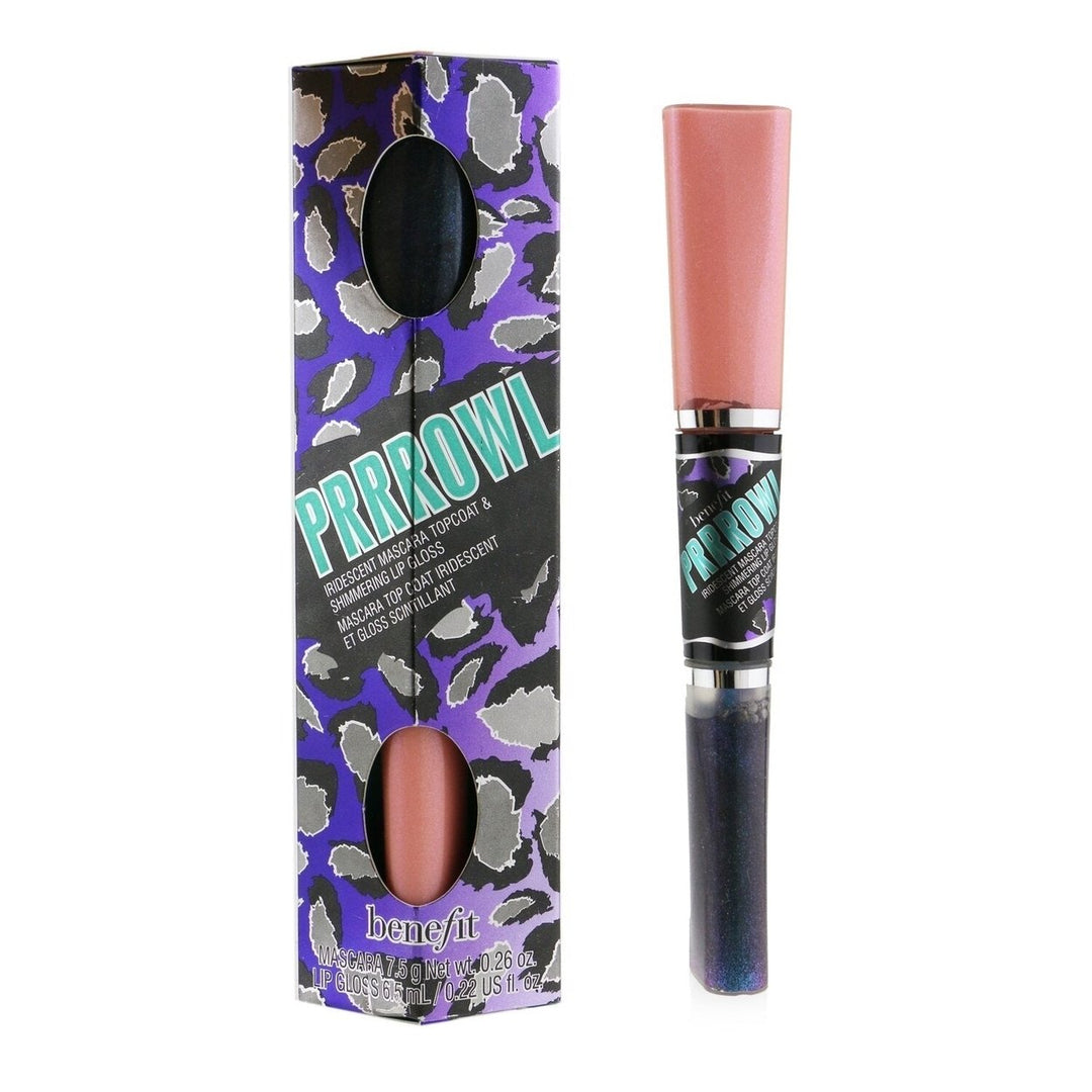 Benefit Prrrowl Iridescent Mascara Topcoat and Shimmering Lip Gloss Image 2