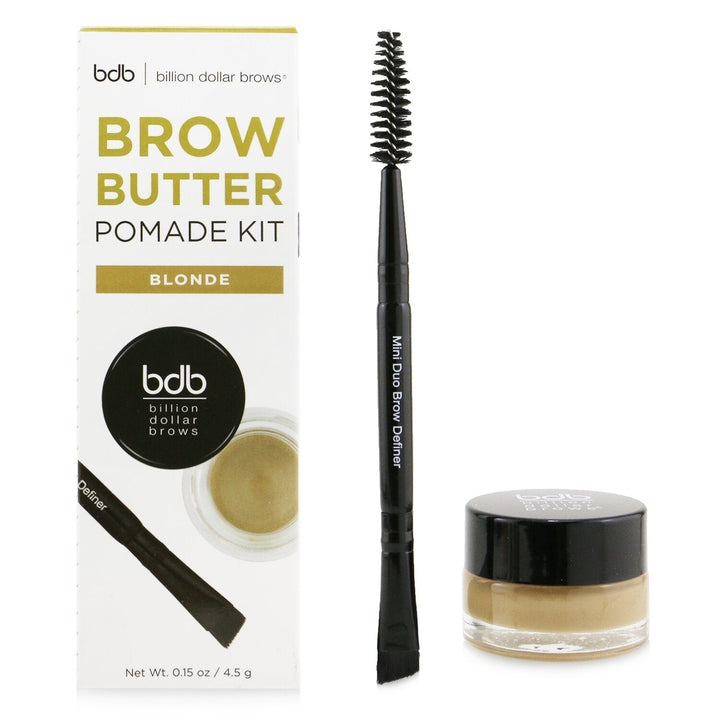 Billion Dollar Brows Brow Butter Pomade Kit: Brow Butter + Mini Duo Brow Definer - Taupe 2pcs Image 3