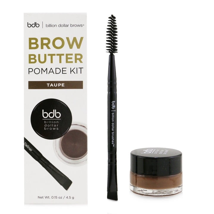 Billion Dollar Brows Brow Butter Pomade Kit: Brow Butter + Mini Duo Brow Definer - Taupe 2pcs Image 4