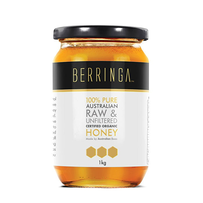 BERRINGA HONEY Berringa Australian Pure Organic Raw and Unfiltered Honey 1kg Image 1