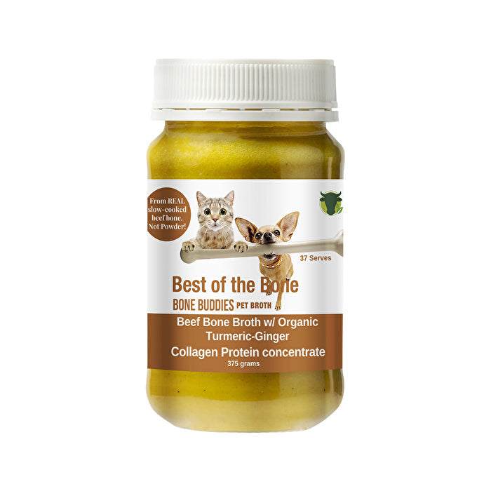 Best Of The Bone Best of the Bone Bone Buddies Pet Bone Broth Beef Concentrate with Organic Turmeric-Ginger 375g Image 1