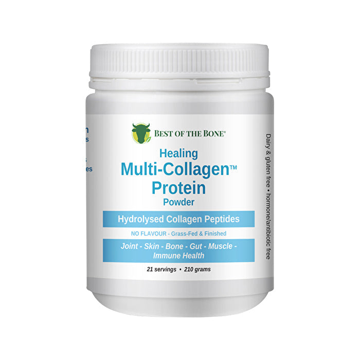 Best Of The Bone Best of the Bone Healing Multi-Collagen Protein Powder Hydrolysed Collagen Peptides Unflavoured 210g Image 1