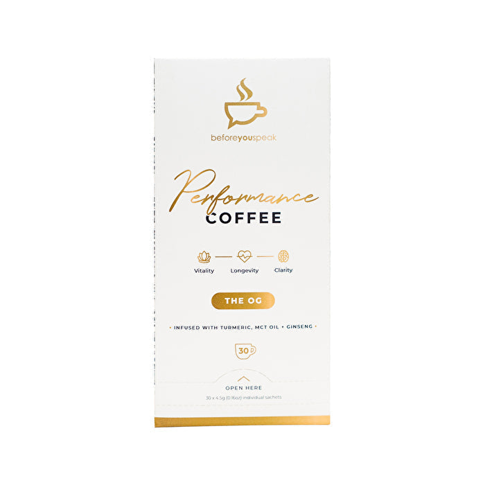 Before You Speak Performance Coffee The OG 4.5g x 30 Pack Image 1