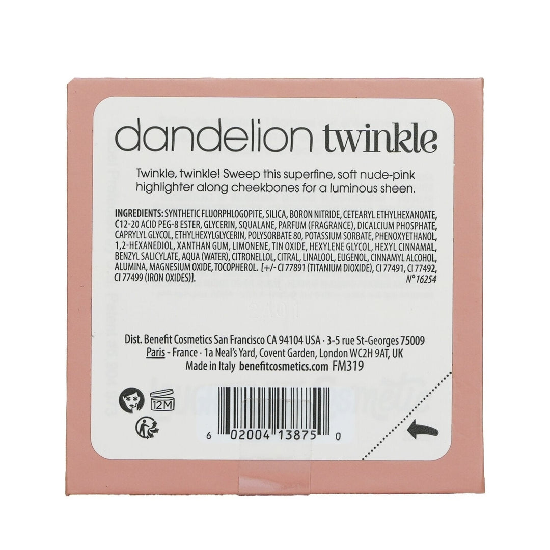 Benefit Dandelion Twinkle Soft Nude Pink Highlighter 3g/0.1oz Image 3