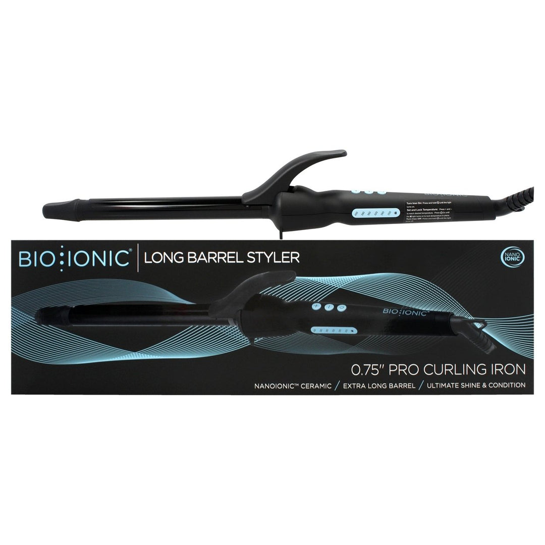 Bio Ionic Long Barrel Styler - Black by Bio Ionic for Women - 0.75 Inch Curling Iron Image 1