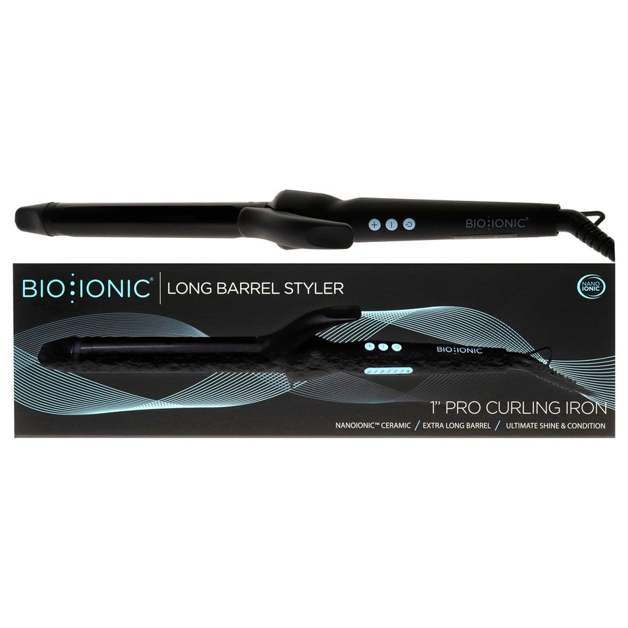 Bio Ionic Long Barrel Styler - Black by Bio Ionic for Women - 1 Inch Curling Iron Image 1