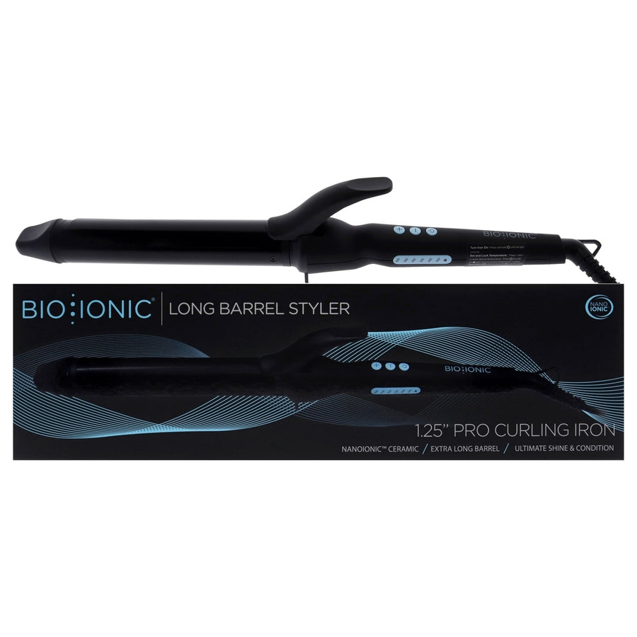 Bio Ionic Long Barrel Styler - Black by Bio Ionic for Women - 1.25 Inch Curling Iron Image 1