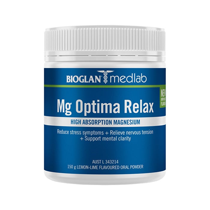 Bioglan Medlab Mg Optima Relax Lemon Lime 150g Image 1