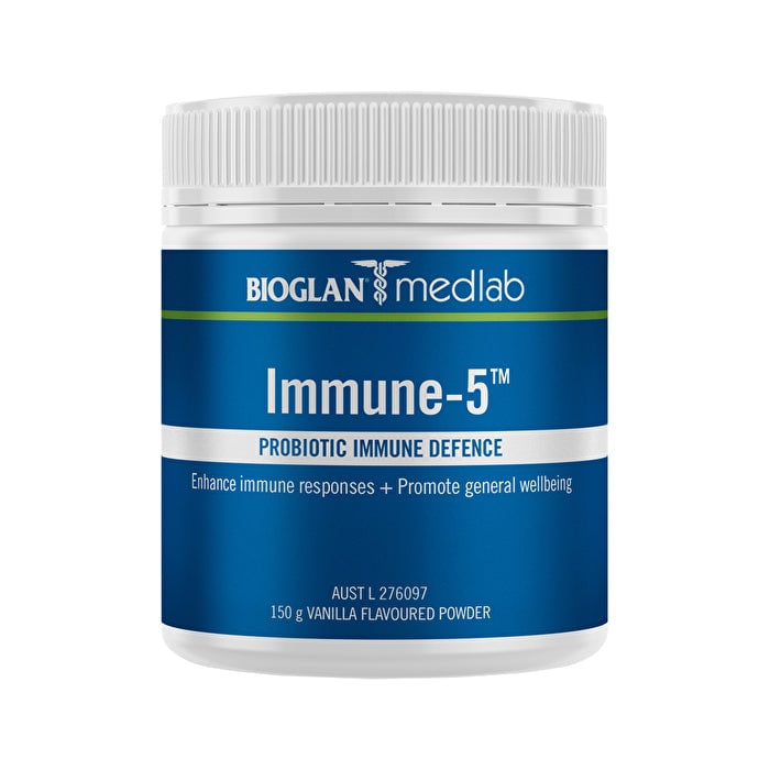 Bioglan Medlab Immune-5 Vanilla 150g Image 1