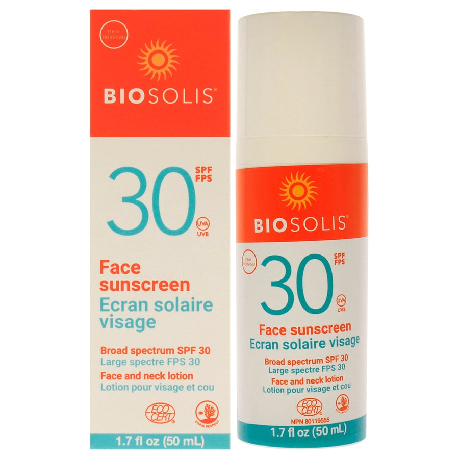 Biosolis Face Sunscreen and Neck Lotion SPF 30 by Biosolis for Unisex - 1.7 oz Sunscreen Image 1