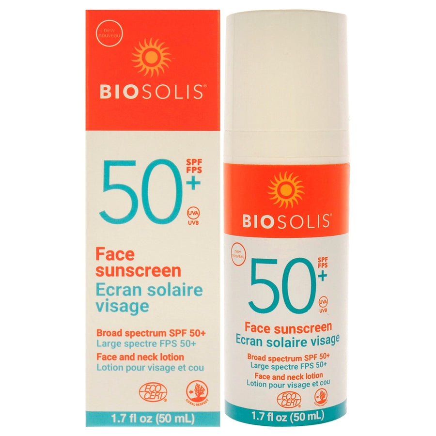 Biosolis Face Sunscreen and Neck Lotion SPF 50 by Biosolis for Unisex - 1.7 oz Sunscreen Image 1