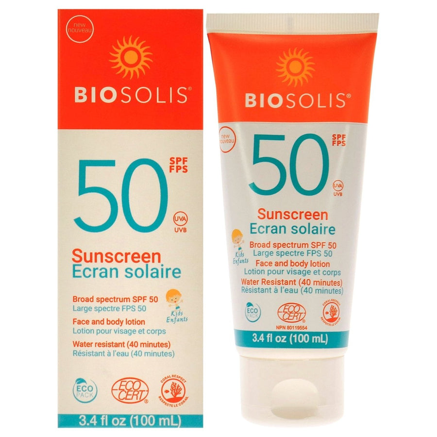 Biosolis Sunscreen Face and Body Lotion SPF 50 by Biosolis for Kids - 3.4 oz Sunscreen Image 1