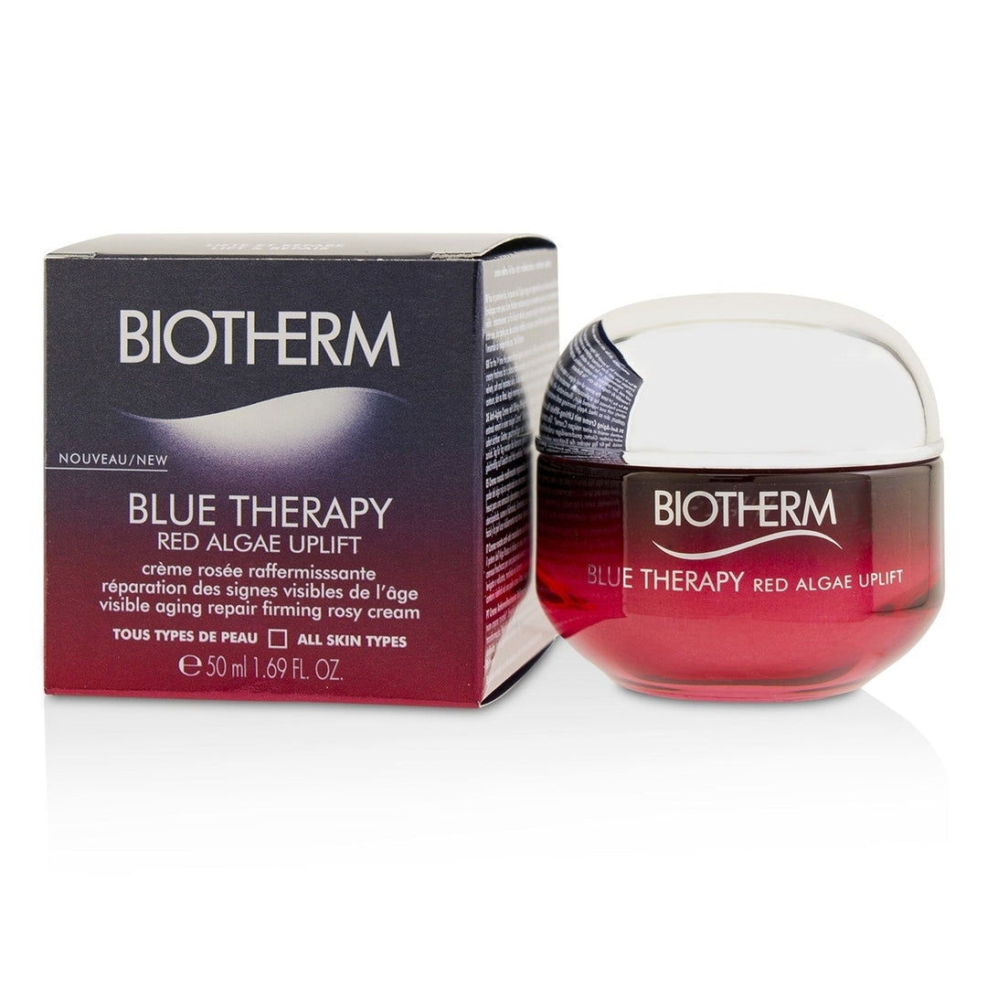 Biotherm Blue Therapy Red Algae Uplift Visible Aging Repair Firming Rosy Cream - All Skin Types 50ml/1.69oz Image 1