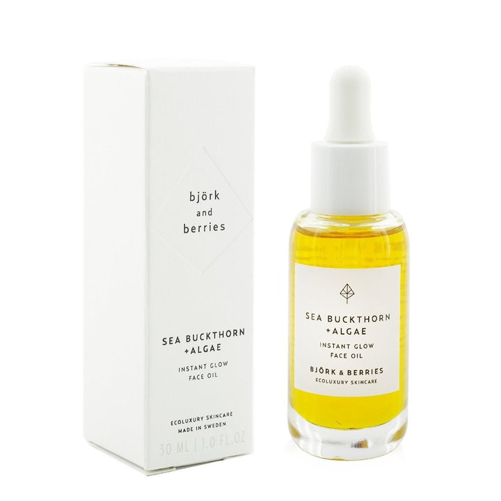 Bjork and Berries Sea Buckthorn+ Algae Instant Glow Face Oil 30ml/1oz Image 2