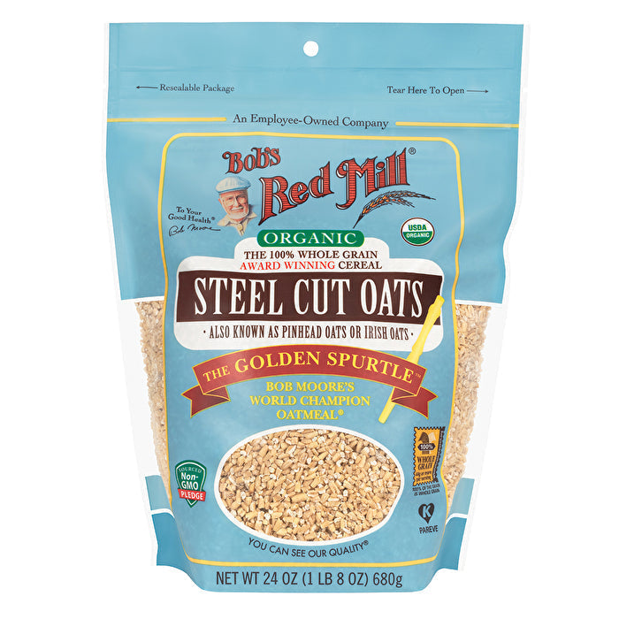 Bobs Red Mill Organic Steel Cut Oats (whole grain) 680g Image 1