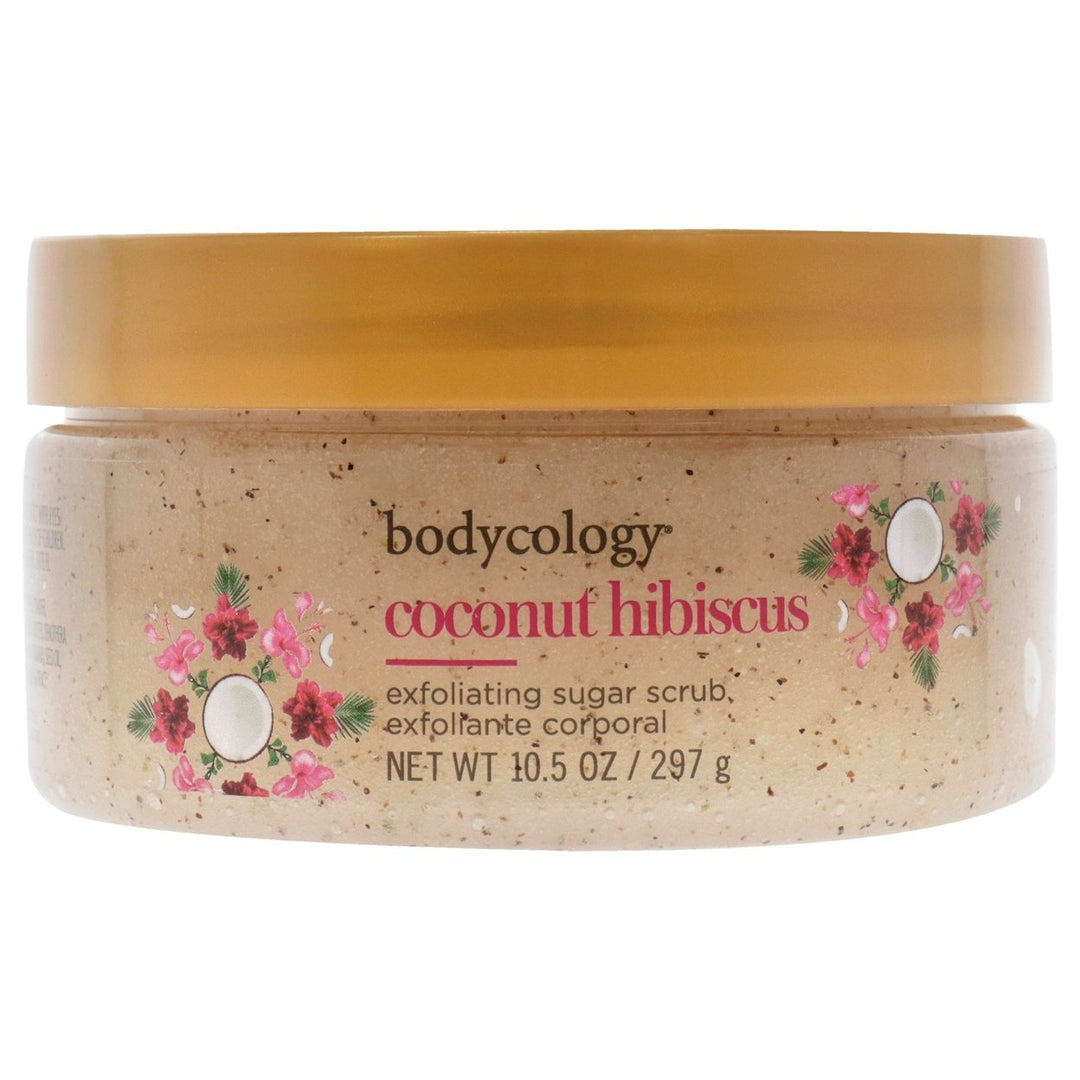 Bodycology Coconut Hibiscus Exfoliating Sugar Scrub by Bodycology for Women - 10.5 oz Scrub Image 1