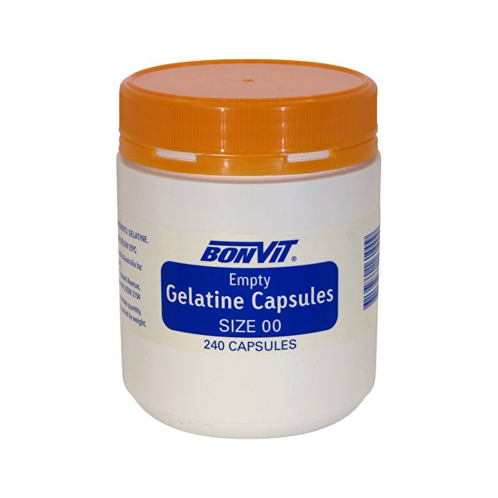 Bonvit Empty Gelatine Capsules Size 00 240c Image 1