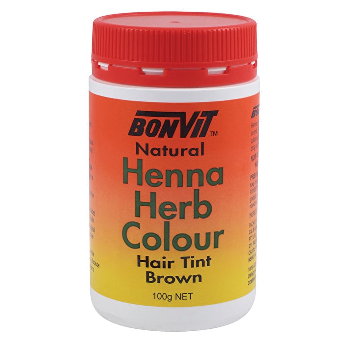 Bonvit Henna Herb Colour Hair Tint Brown 100g Image 1