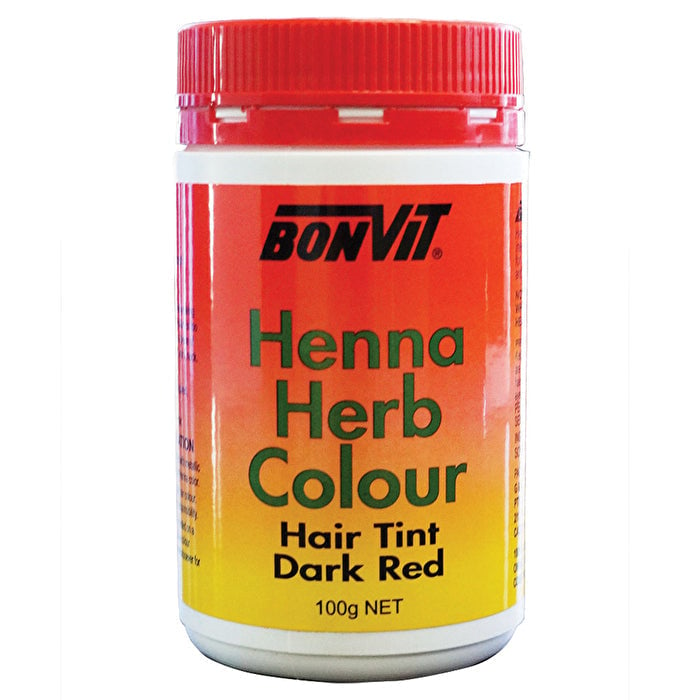 Bonvit Henna Herb Colour Hair Tint Dark Red 100g Image 1