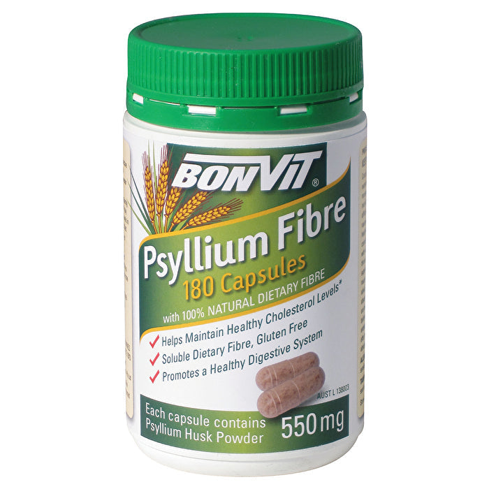 Bonvit Psyllium Fibre 550mg 180c Image 1