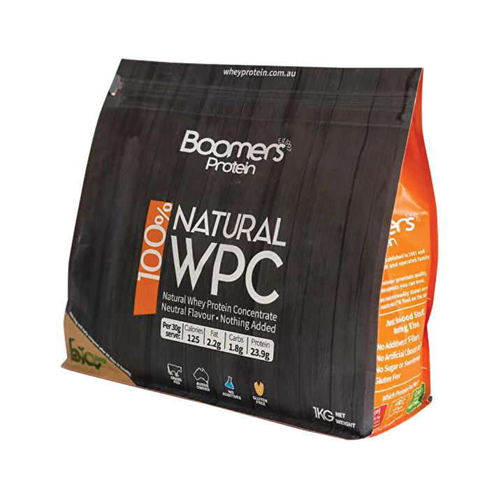 Boomers Protein Boomers 100 perc Whey Protein Concentrate 1kg Image 1