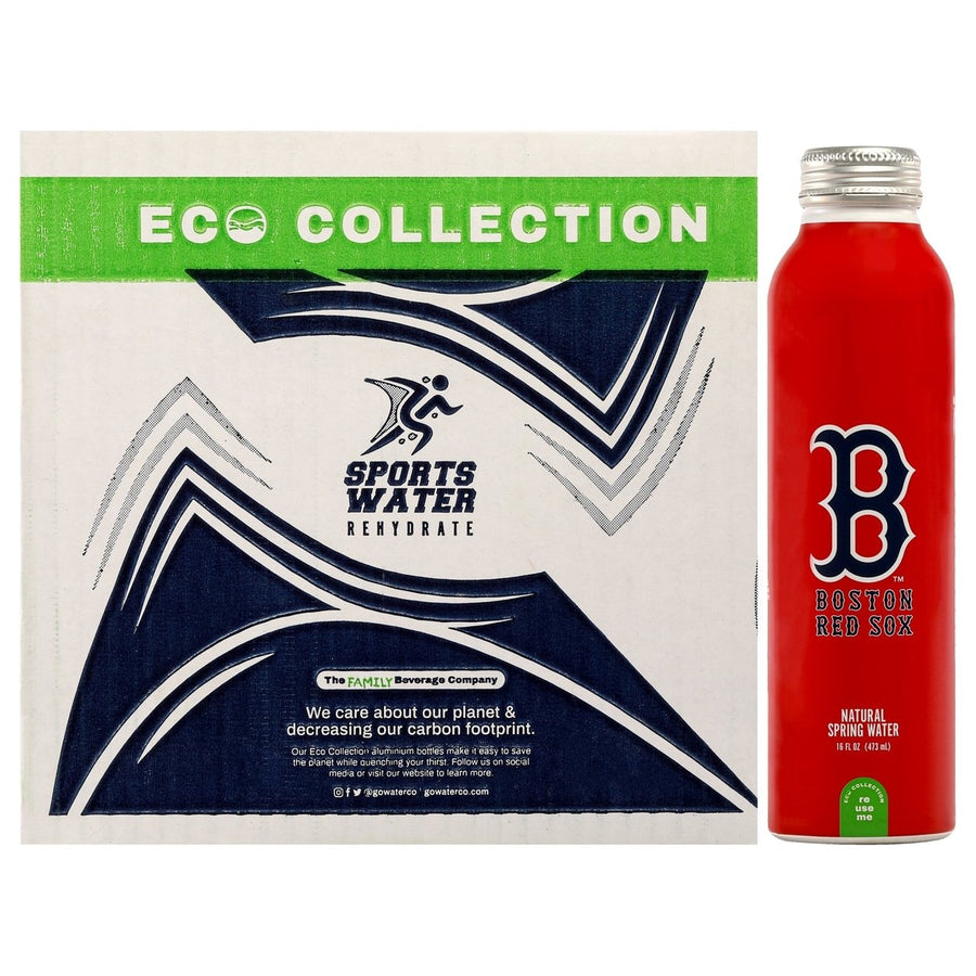 Boston Red Boston Red Sox Aluminum Water Bottle by Boston Red for Unisex - 12 x 16.9 oz Water Image 1