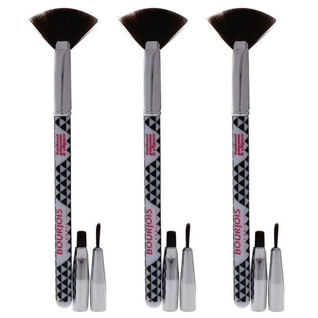 Bourjois Multi-Brush Nail Art Set by Bourjois for Women - 3 Pc Set Fan Brush Shader Brush Liner Brush - Pack of 3 Image 1