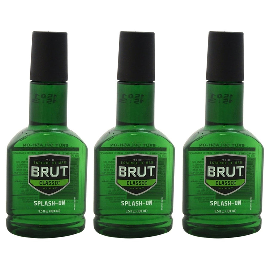 Brut Splash-On Original Fragrance by Brut for Men - 3.5 oz Splash - Pack of 3 Image 1