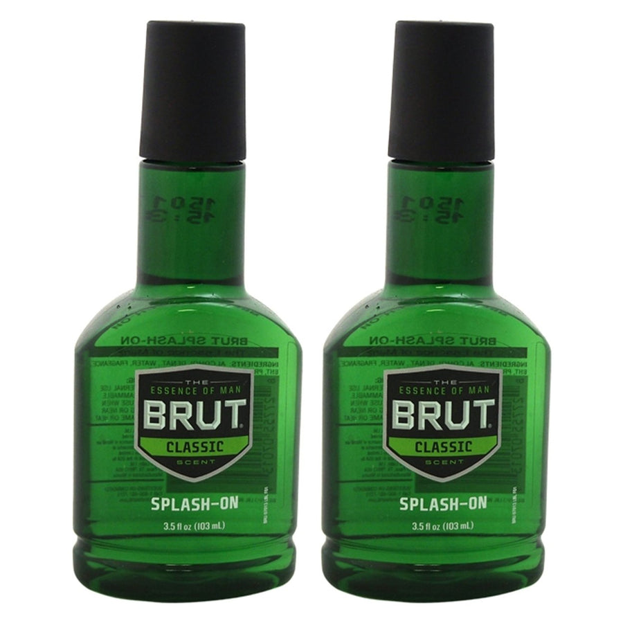 Brut Splash-On Original Fragrance by Brut for Men - 3.5 oz Splash - Pack of 2 Image 1