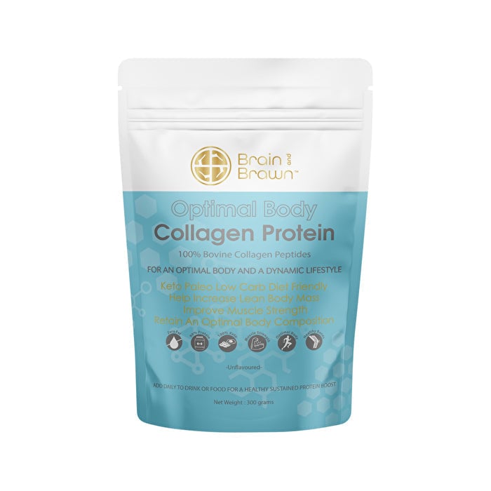 Brain And Brawn Brain and Brawn Optimal Body Collagen Protein (100% Bovine Collagen Peptides) Unflavoured 300g Image 1