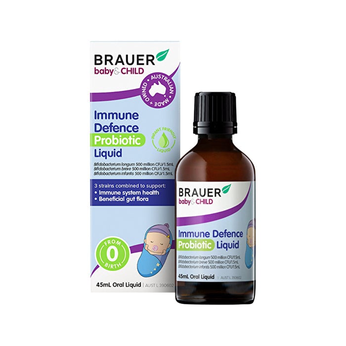 Brauer Baby and Child Immune Defence Probiotic Liquid Oral Liquid 45ml Image 1