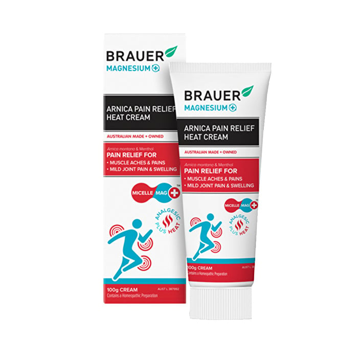 Brauer Magnesium+ Arnica Pain Relief Heat Cream 100g Image 1