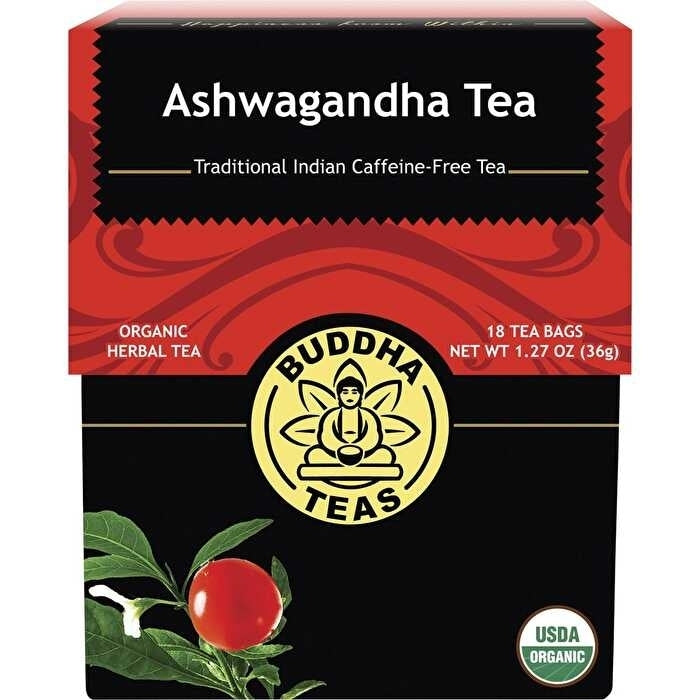 Buddha Teas Organic Herbal Tea Bags Ashwagandha Tea 18pk Image 1