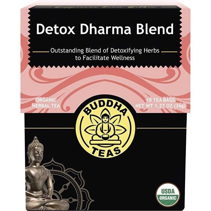 Buddha Teas Organic Herbal Tea Bags Detox Dharma Blend 18pk Image 1