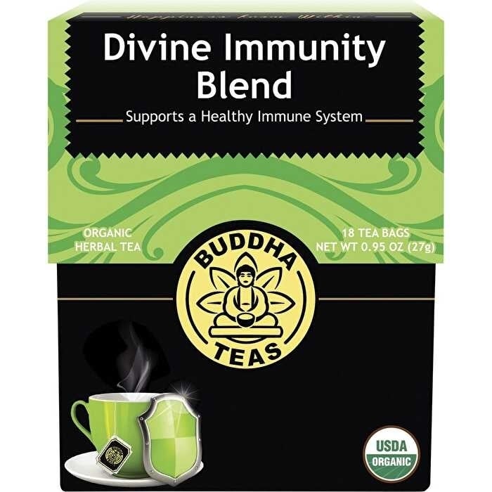 Buddha Teas Organic Herbal Tea Bags Divine Immunity Blend 18pk Image 1