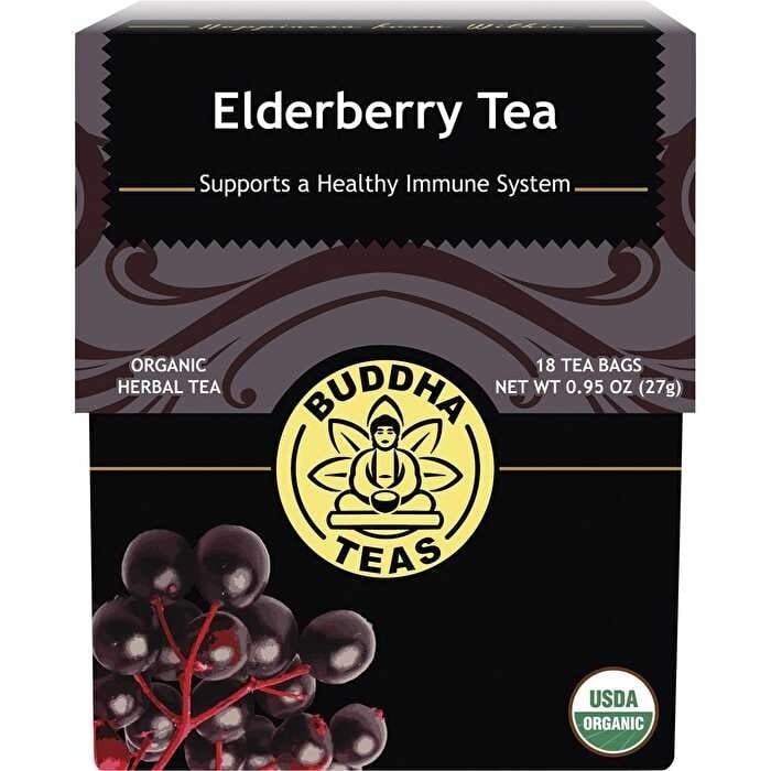 Buddha Teas Organic Herbal Tea Bags Elderberry Tea 18pk Image 1