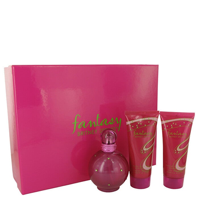 Britney Spears Fantasy Woman Set Eau De Parfum 100ml and Body Souffle 100ml and Sg 100ml Image 1