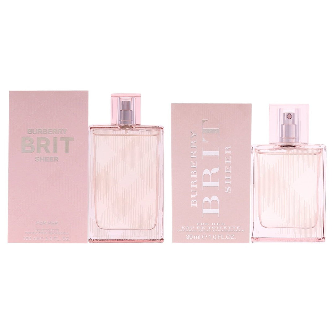 Burberry Burberry Brit Sheer Kit by Burberry for Women - 2 Pc Kit 3.3oz EDT Spray1oz EDT Spray Image 1