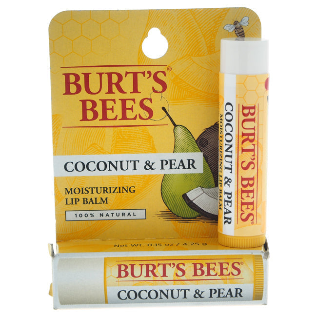 Burts Bees Coconut and Pear Moisturizing Lip Balm Blister by Burts Bees for Unisex - 0.15 oz Lip Balm Image 1