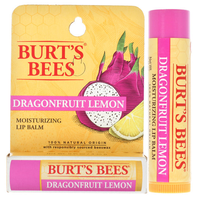 Burts Bees Dragonfruit Lemon Moisturizing Lip Balm by Burts Bees for Unisex - 0.15 oz Lip Balm Image 1