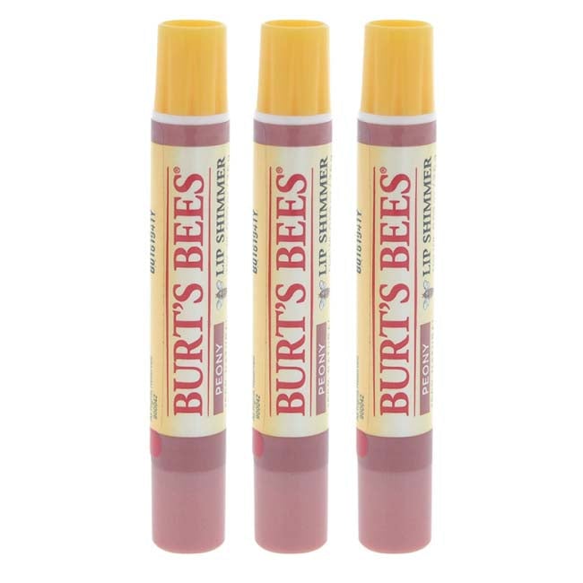 Burts Bees Burts Bees Lip Shimmer - Peony by Burts Bees for Women - 0.09 oz Lip Shimmer - Pack of 3 Image 1