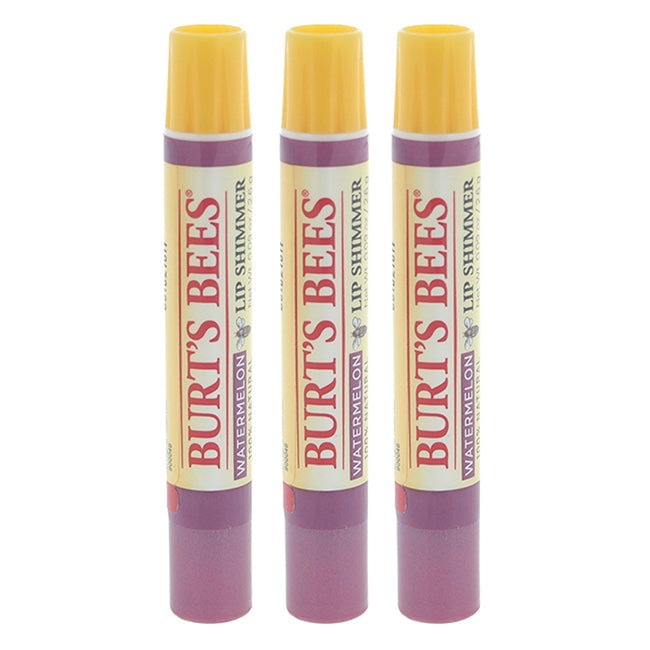 Burts Bees Burts Bees Lip Shimmer - Watermelon by Burts Bees for Women - 0.09 oz Lip Shimmer - Pack of 3 Image 1