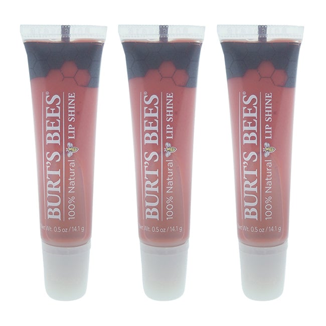 Burts Bees Burts Bees Lip Shine - 013 Peachy by Burts Bees for Women - 0.5 oz Lip Gloss - Pack of 3 Image 1