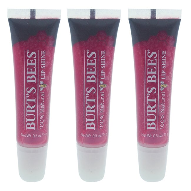 Burts Bees Burts Bees Lip Shine - 050 Pucker by Burts Bees for Women - 0.5 oz Lip Gloss - Pack of 3 Image 1