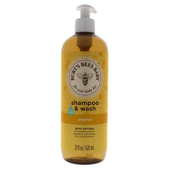 Burts Bees Baby Bee Shampoo and Wash Original by Burts Bees for Kids - 21 oz Shampoo and Body Wash Image 1