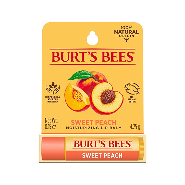 Burts Bees Burts Bees Moisturising Lip Balm Sweet Peach 4.25g Image 1